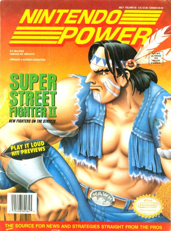 Nintendo Power Issue 062 (July 1994) cover